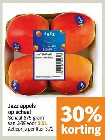 Albert Heijn Jazz appels op schaal aanbieding