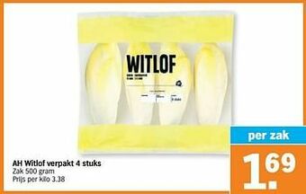 Albert Heijn Ah witlof verpakt aanbieding