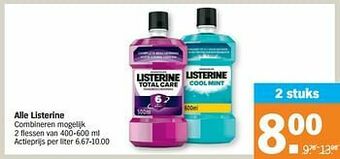 Albert Heijn Alle listerine aanbieding