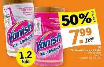 Vanish oxi advance pink of white
