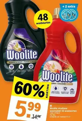 Woolite vloeibaar wasmiddel 48 wasbeurten color of black