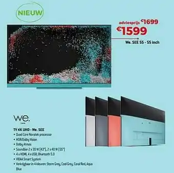 Exellent Loewe tv 4k uhd we. see 55 - 55 inch aanbieding