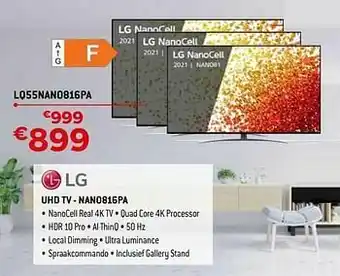 Exellent Lg uhd tv lq55nano816pa aanbieding