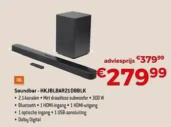 Jbl soundbar - hkjblbar21dbblk