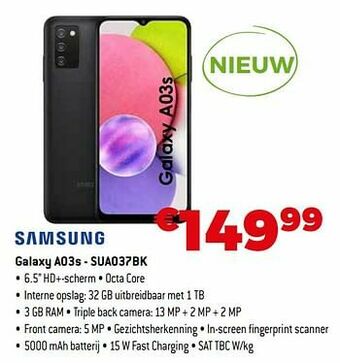 Exellent Samsung galaxy a03s - sua037bk aanbieding