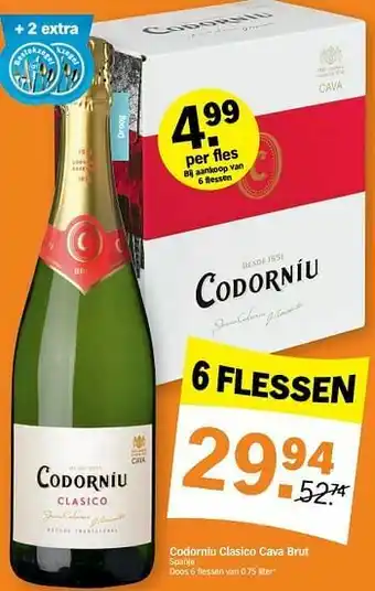Albert Heijn Codorníu clasico cava brut spanje aanbieding