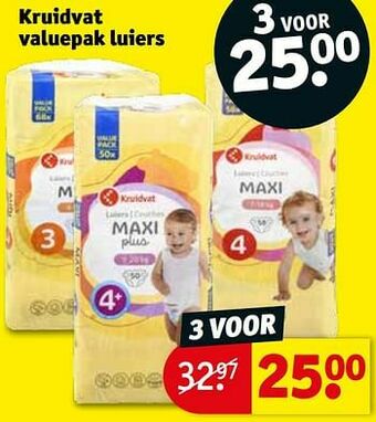Kruidvat Kruidvat valuepak luiers aanbieding