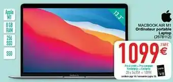 Cora Apple macbook air m1 ordinateur portable aanbieding
