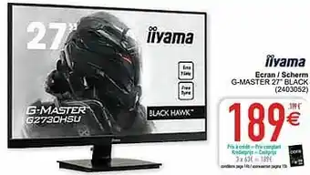 Iiyama ecran - scherm g-master 27`` black