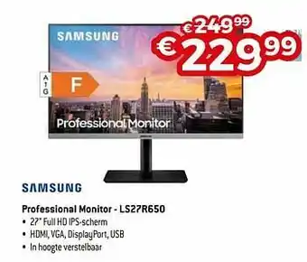 Exellent Samsung professional monitor - ls27r650 aanbieding