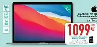 Cora Apple macbook air m1 ordinateur portable laptop aanbieding