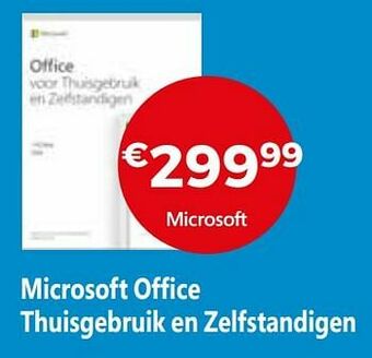 Microsoft office thuisgebruik en zelfstandigen