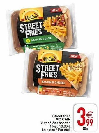 Cora Street fries mc cain aanbieding