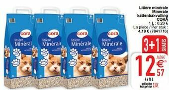 Cora Litière minérale minerale kattenbakvulling cora aanbieding