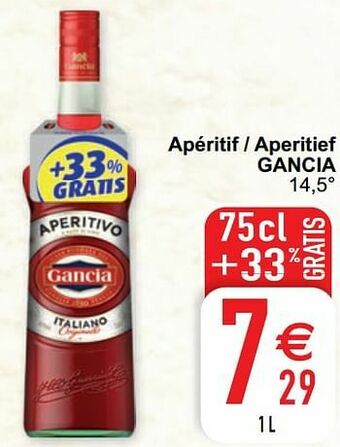 Cora Apéritif - aperitief gancia aanbieding