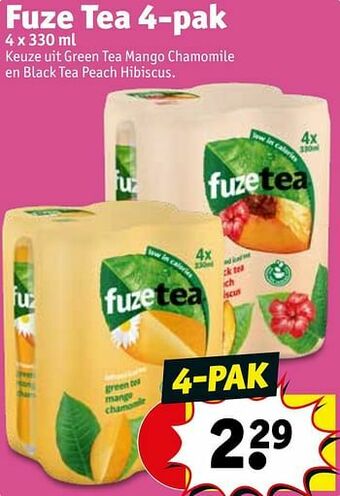 Kruidvat Fuze tea aanbieding