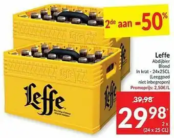 Intermarché Leffe abdijbier blond aanbieding