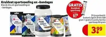 Isotonic sport drink + gratis crunchy vanille sportreep