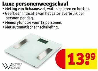 Kruidvat Luxe personenweegschaal aanbieding