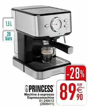 Cora Princess machine à expresso espressomachine 01.249412 aanbieding