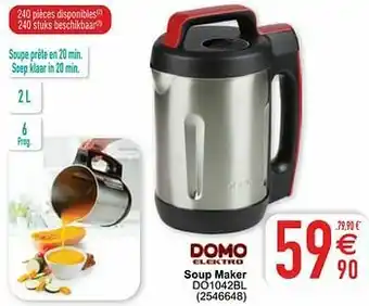 Cora Domo elektro soup maker do1042bl aanbieding