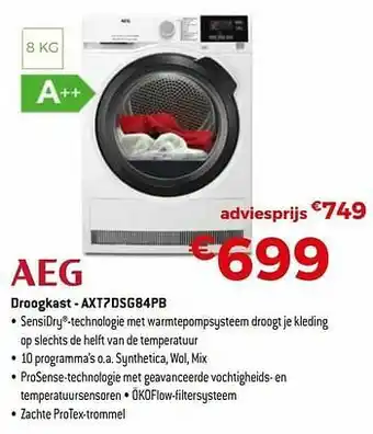 Exellent Aeg droogkast - axt7dsg84pb aanbieding