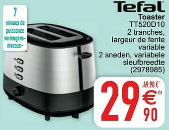 Cora Tefal toaster tt520d10 aanbieding