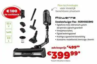 Exellent Rowenta steelstofzuiger flex - rorh9959wo aanbieding