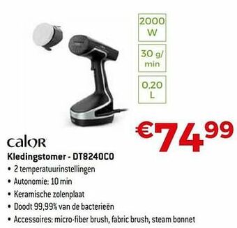Exellent Calor kledingstomer - dt8240c0 aanbieding