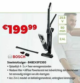 Exellent Bosch steelstofzuiger - b4bch3p2300 aanbieding