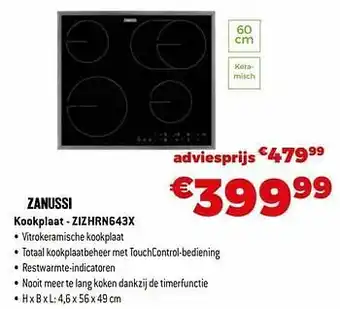 Exellent Zanussi kookplaat - zizhrn643x aanbieding