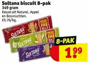 Kruidvat Sultana biscuit aanbieding