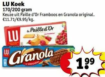 Kruidvat Lu koek aanbieding