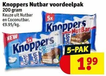Kruidvat Knoppers nutbar voordeelpak aanbieding