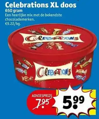 Kruidvat Celebrations xl doos aanbieding
