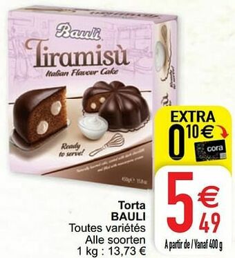 Cora Torta bauli aanbieding