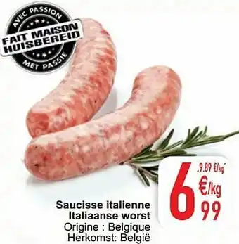 Cora Saucisse italienne italiaanse worst aanbieding