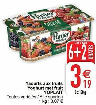 Cora Yaourts aux fruits yoghurt met fruit yoplait aanbieding