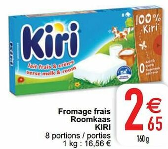 Cora Fromage frais roomkaas kiri aanbieding