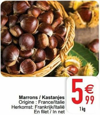Cora Marrons - kastanjes aanbieding
