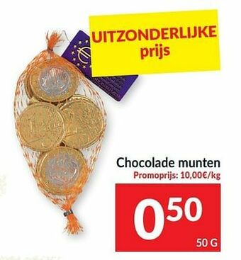 Intermarché Chocolade munten aanbieding