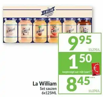 Intermarché La william set sauzen aanbieding