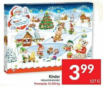 Intermarché Kinder adventskalender aanbieding