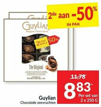 Intermarché Guylian chocolade zeevruchten aanbieding