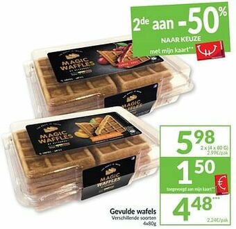 Intermarché Gevulde wafels aanbieding