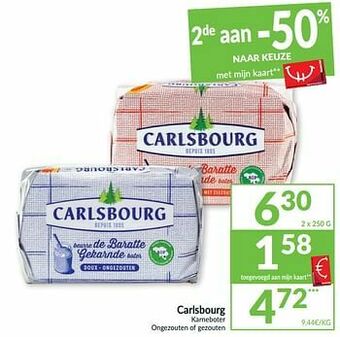 Intermarché Carlsbourg karneboter ongezouten of gezouten aanbieding