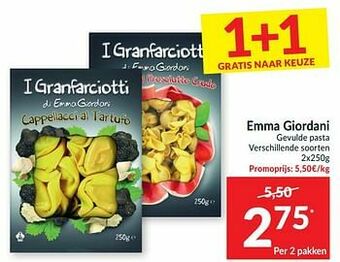 Intermarché Emma giordani gevulde pasta aanbieding