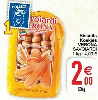 Cora Biscuits koekjes verona savoiardi aanbieding