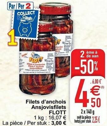 Cora Filets d’anchois ansjovisfilets flott aanbieding