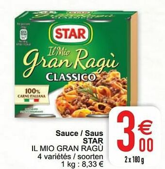 Sauce - saus star il mio gran ragù